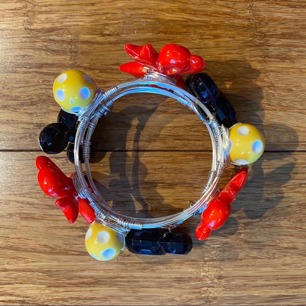 Custom Mickey Bangle Wire Bracelets - image 1